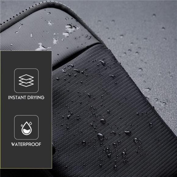 Mini Crossbody Sling Bag Chest Bag Dual Pocket Water Resistant Fanny - Picture 10 of 14